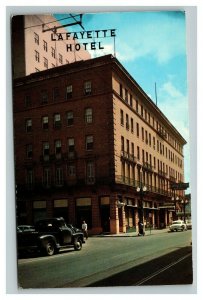 Vintage 1950's Postcard Lafayette Hotel St. Charles New Orleans Louisiana