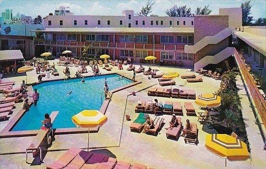 Florida Miami Beach Motel Ankara The Resort Motel With Pool 1968