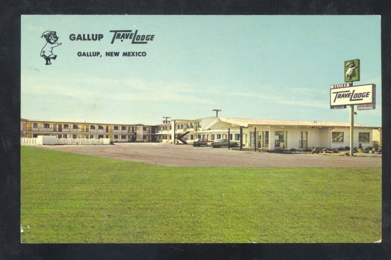 GALLUP NEW MEXICO ROUTE 66 TRAVELODGE VINTAGE ADVERTISING POSTCARD