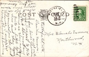 Postcard Josiah Carpenter Library in Pittsfield, New Hampshire