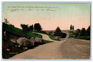 1911 Bay Ridge Parkway And Bridge Bay Bridge Brooklyn New York NY Postcard