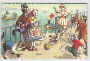 Cats Ships Photographer Mainzer Belgium #4905 Vintage Fantasy Anthropomorphic