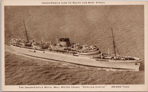 Union Castle Ship 'Stirling Castle' Royal Mail Motor Vessel Unused Postcard H32