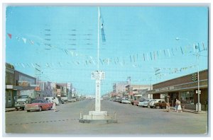 1962 Alaska Hiway Mile Zero Dawson Creek British Columbia Canada Postcard