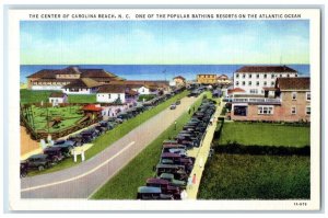 The Center Of Carolina Beach NC, Popular Bathing Resorts Atlantic Ocean Postcard