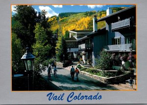 Colorado Vail Main Street and Vail Mountain