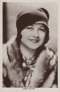 June Marlow Rare Hollywood Actress Picturegoer RPC Postcard