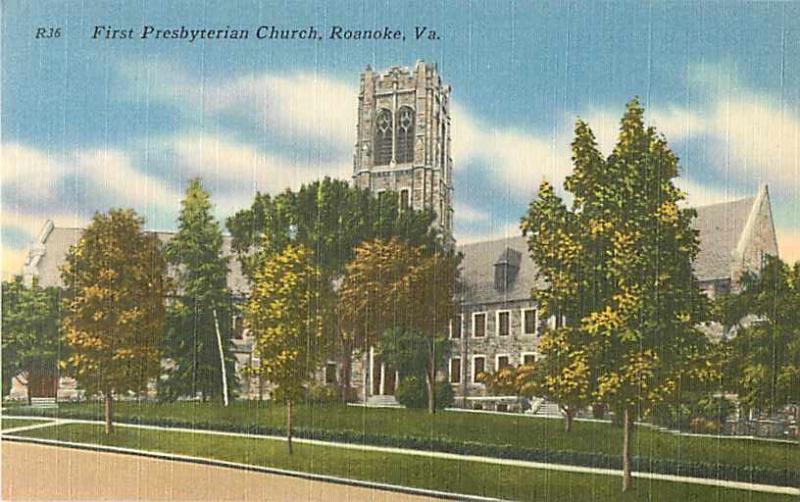 Linen of First Presbyterian Church Roanoke Virginia VA