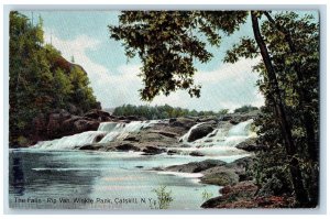 c1918 The Falls Rip Van Winkle Park River Catskill New York NY Antique Postcard