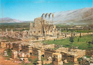 Postcard Lebanon Anjar Byzantine&Ommayad ruins