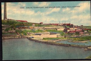 Montana GREAT FALLS Smelter Power Plant and Missouri River Ore - LINEN