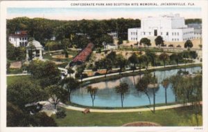 Florida Jacksonville Confederate Park and Scottish Rite Memorial Curteich