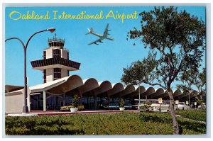Oakland California CA Postcard Oakland International Airport c1960's Airplane