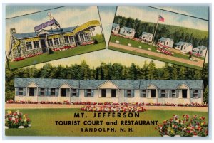 Mt. Jefferson Tourist Court And Restaurant Randolph New Hampshire NH Postcard