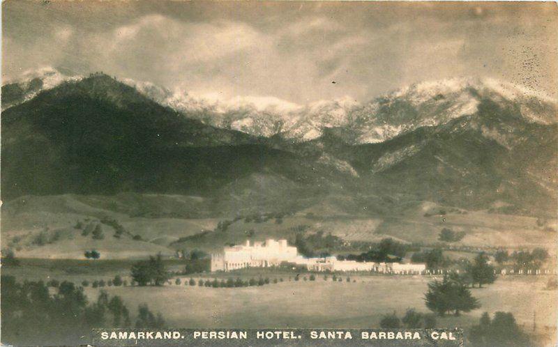 C-1910 Persian Hotel Samarkand Santa Barbara California RPPC real photo 8969