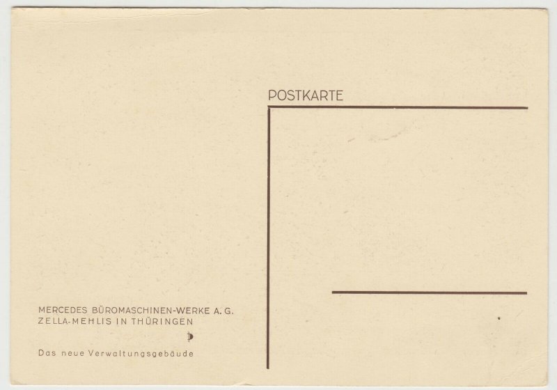 Germany; Mercedes Buromaschinen-Werke In Thuringia, New Admin Building PC Unused