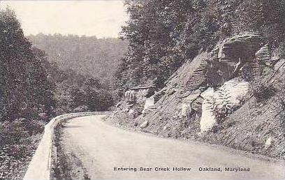 Maryland Oakland Entering Bear Creek Hollow Albertype