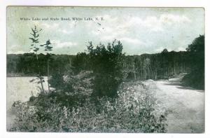 White Lake Corners to Little Falls, New York 1921 used Postcard