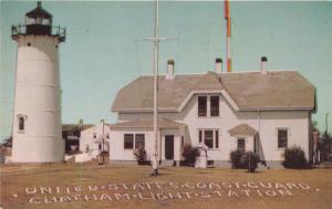 CHATHAM~CAPE COD MA~UNITED STATES COAST GUARD~CHATHAM LIGHT STATION POSTCARD