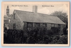 Marblehead Massachusetts Postcard Old Gardner House Home c1920 Vintage Antique