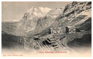 Switzerland  Kliene Scheidegg und Wetterhorn