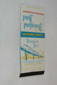 Disneyland Hotel Anaheim California 30 Strike Matchbook Cover