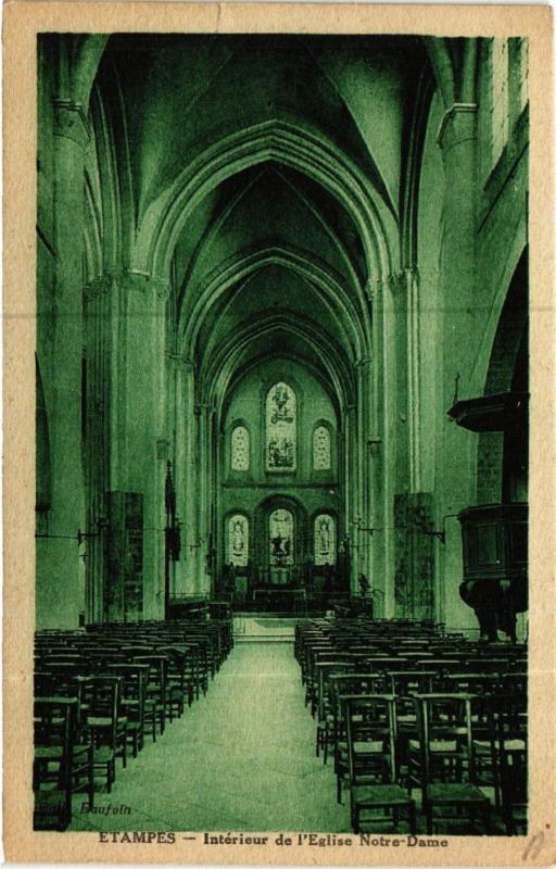 CPA AK ÉTAMPES - Intérieur de l'Église N.-D. (488750)