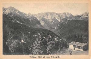 Dreitorspitze Germany Eckbauer Scenic View Antique Postcard J46696