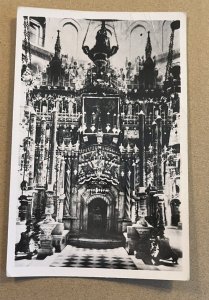 UNUSED RPPC TOMB OF CHRIST - JERUSALEM JORDAN STAMP  REAL PHOTO POSTCARD -CREASE