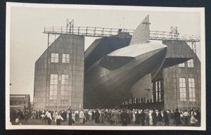 Mint Germany Real Picture Postcard Graf Zeppelin LZ 127 In The Hall