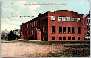 1913 Iowa State College Home Economics Building Ames Iowa IA Posted Postcard