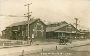 Auto Camp Dodge Iowa C-1910 RPPC Photo Postcard 11636