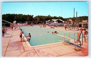 OCEAN VIEW, New Jersey NJ ~ Roadside OCEAN VIEW CAMPGROUND Pool 1960s Postcard