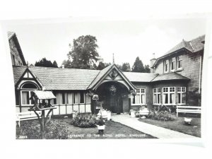 Entrance to The Royal Hotel Kingussie Inverness New Unused Vintage RP Postcard