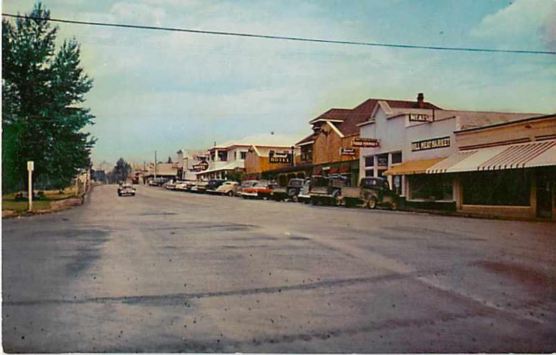 Front Street Scene in Quesnel British Columbia BC Canada Chrome