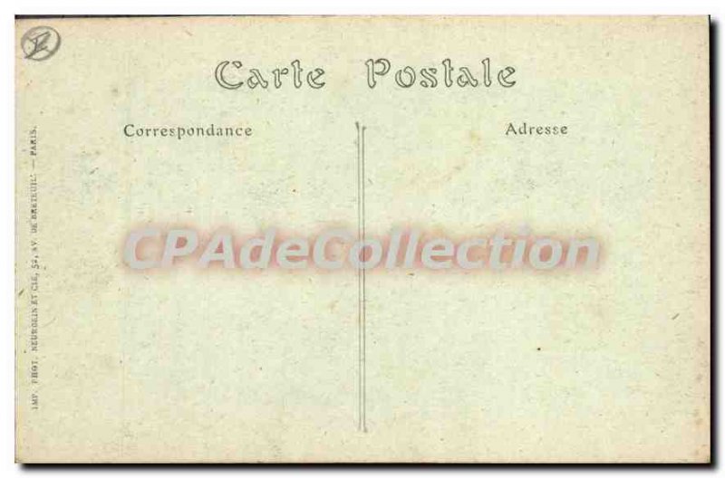 Old Postcard From Paris Porte Peronne