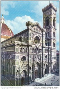 Italy Firenze Cattedrale Facciata e Campanile