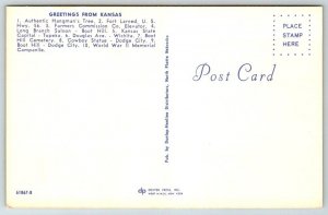 Vintage Kansas Postcard -  Greetings From Kansas