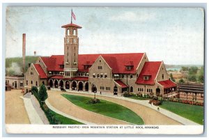 Little Rock Arkansas AR Postcard Missouri Pacific Iron Mountains Station c1910