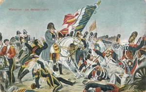 The Battle of Waterloo 1815 Napoleon patriotic defenders of the flag 1908