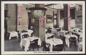 Cafe,Hotel Pfister,Milwaukee,WI Postcard