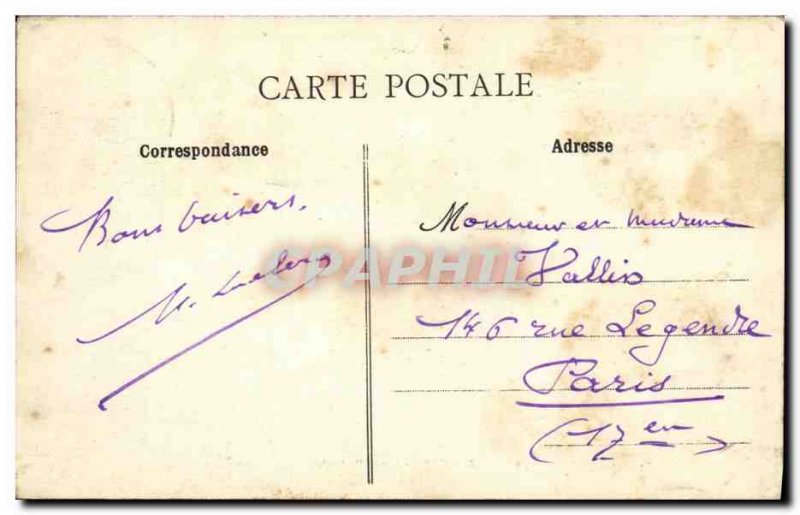 Old Postcard Caen Lycée Malherbe La Chapelle