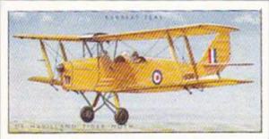 Barbers Teas Trade Card Aeroplanes No 12 De Havilland Tiger Moth