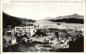 Ketchikan Alaska AK Tongass Narrows View Vintage Postcard