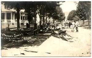 South Dayton NY Payne & Sons Street Cement Real Photo RPPC