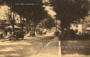 Main Street in Maplecrest, New York