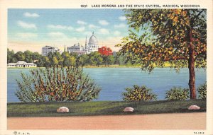 Lake Monona And State Capitol  - Madison, Wisconsin WI