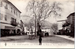 Postcard France - Cote D'Azur - La Turbia - Road from Nice to Monte-Carlo