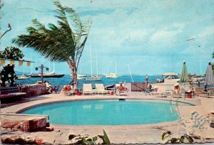 St Croix Christiansted King's Alley Swimming Pool and Marina 1965