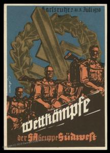 3rd Reich Germany 1938 Karlsruhe Sturmabteilung SA Championships Zeppelin  90983